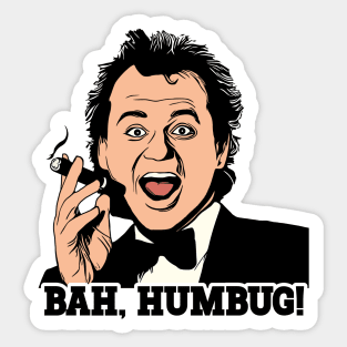 BAH HUMBUG Frank Cross Scrooged Sticker